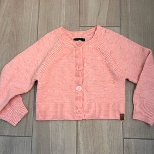 Roots Kids Soft Pink Knit Sweater cardigan size 3t